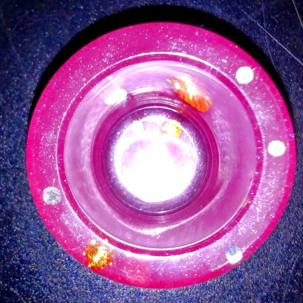 Metallic pink shot glasses person alized